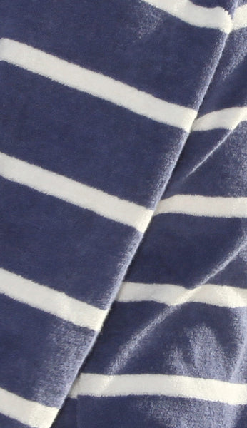 Denim Stripe beach robe